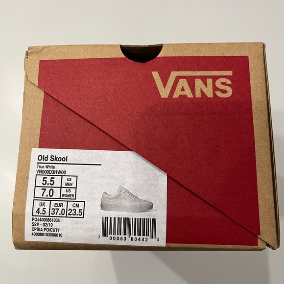 Vans Old Skool True White Shoes - Picture 1 of 5